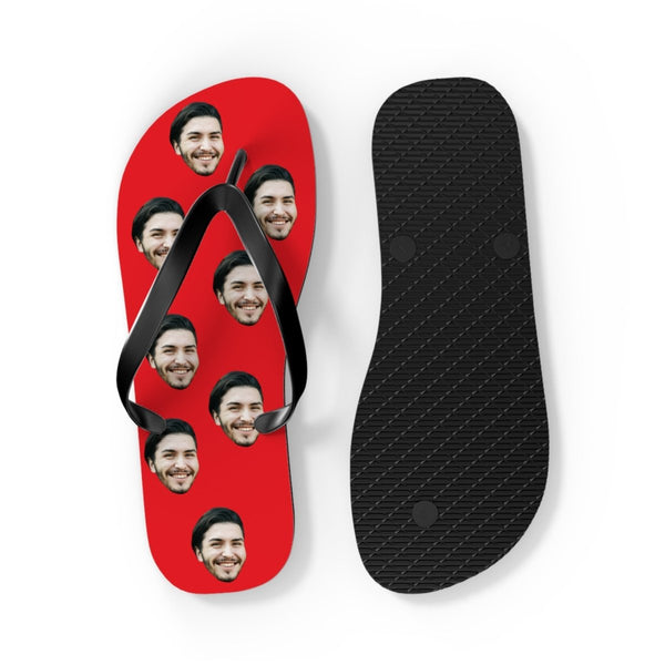 Custom Groomsman Face Flip Flops
