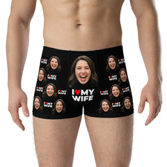 I Love My Wife Face Boxers