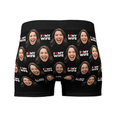 I Love My Wife Face Boxers