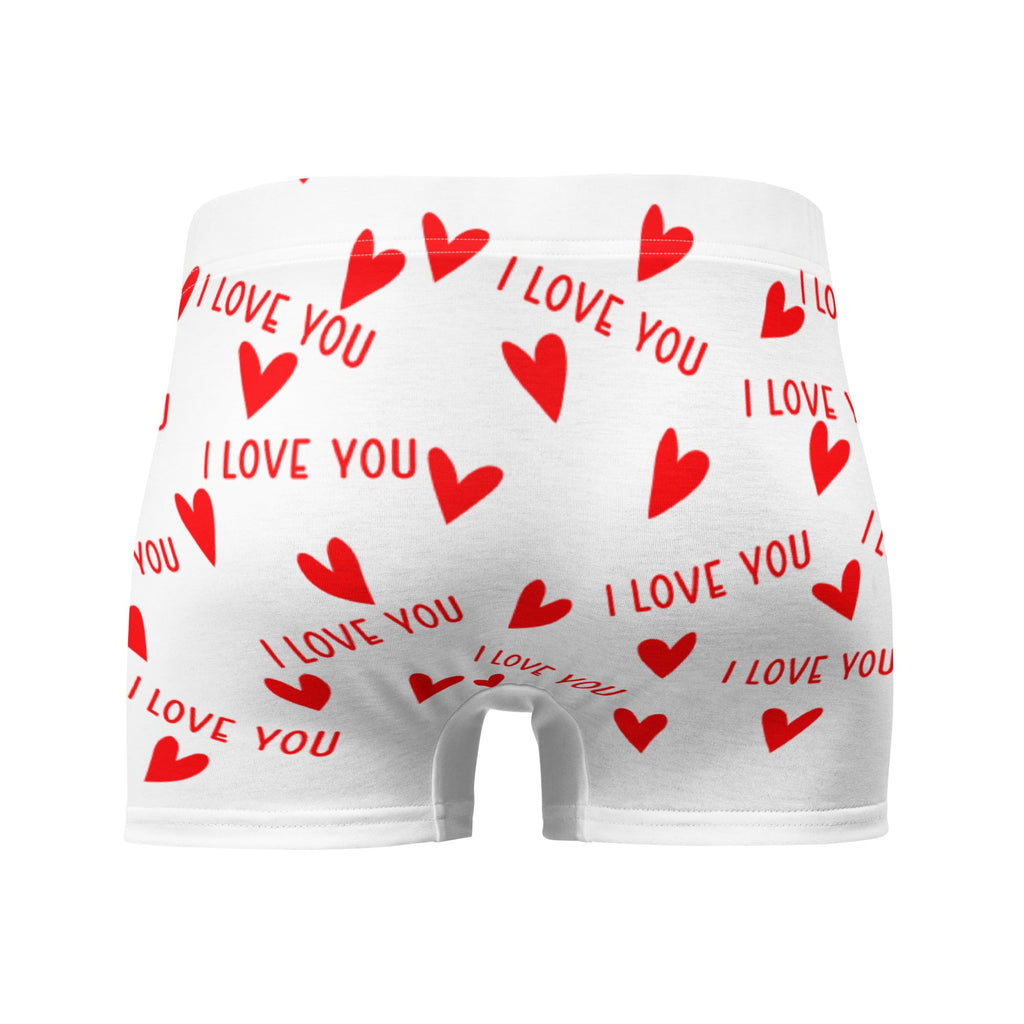I Love You Hearts Face Boxers
