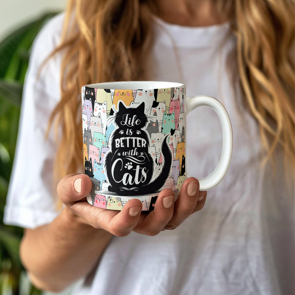 Life Is Better With Cats Mug