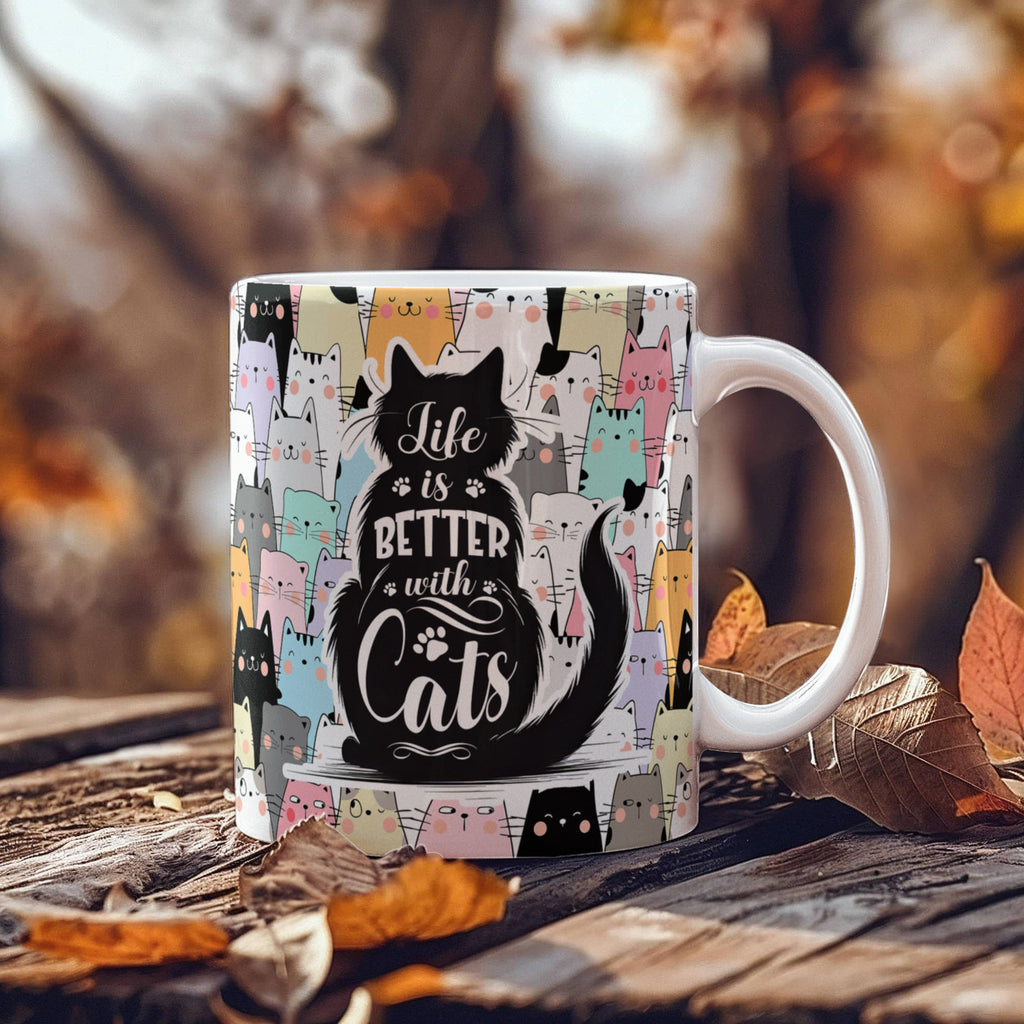 Life Is Better With Cats Mug