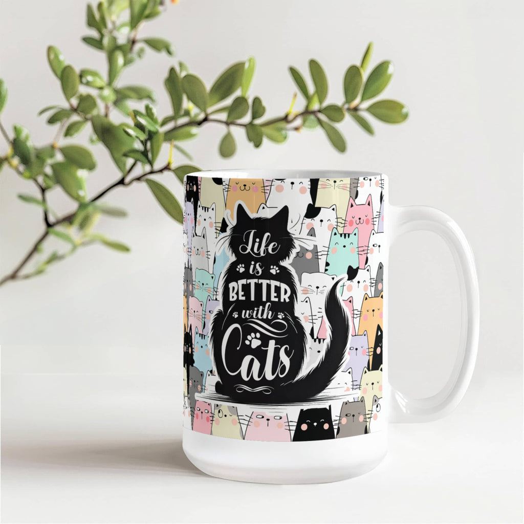 Life Is Better With Cats Mug