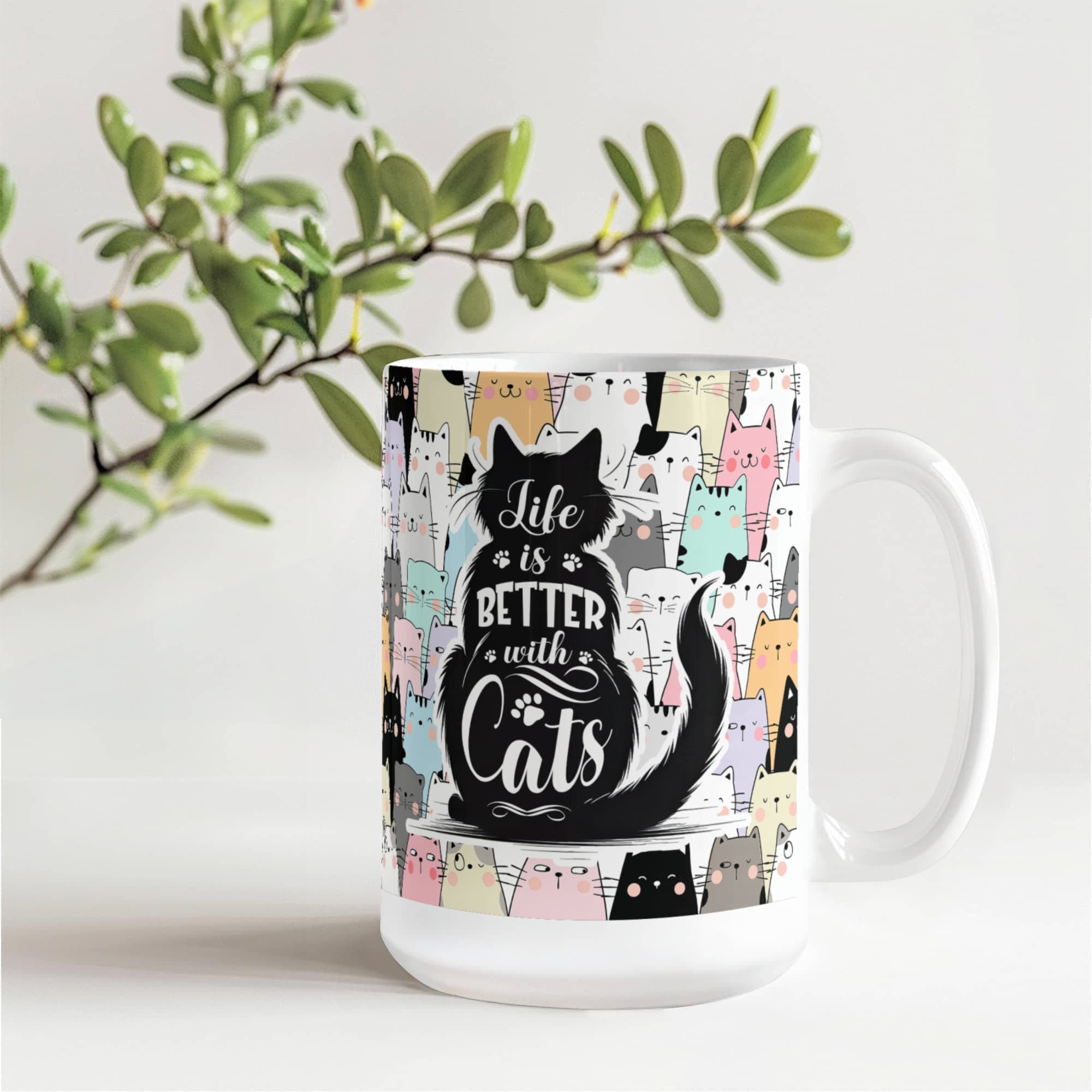 Life Is Better With Cats Mug