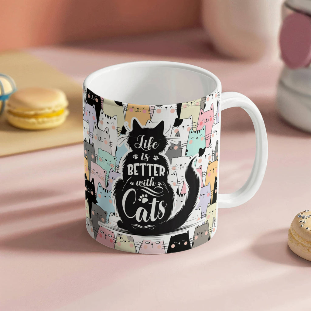 Life Is Better With Cats Mug