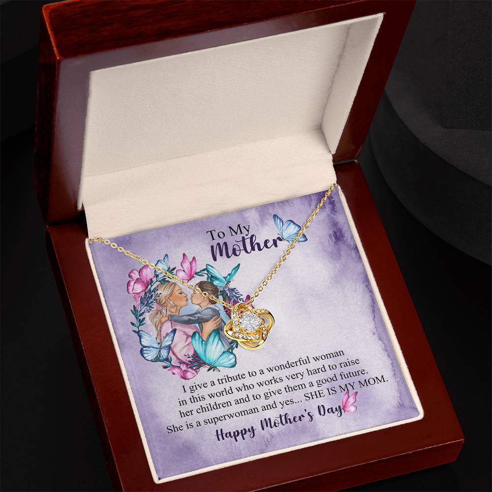Love Knot Necklace Heartfelt Tribute For An Amazing Superwoman