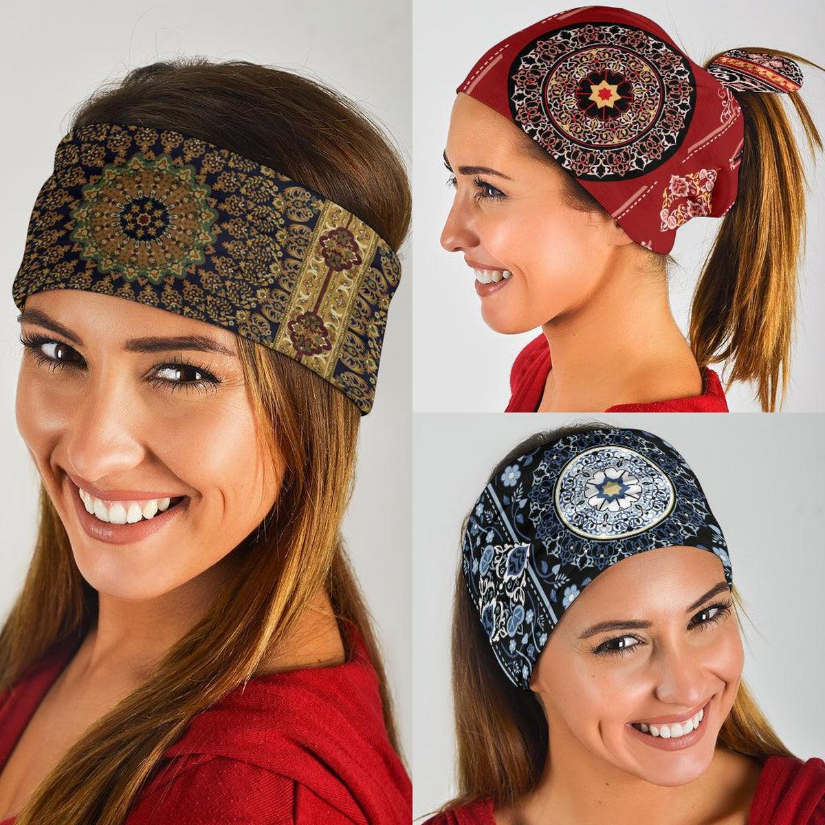 Luxury Oriental Mandala Design On Bandana Main image