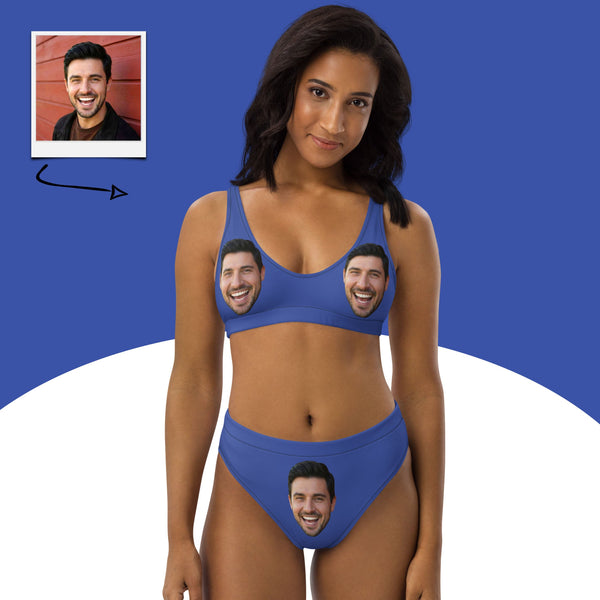 Custom Face Bikini Set Personalized Photo Swimsuit Gift