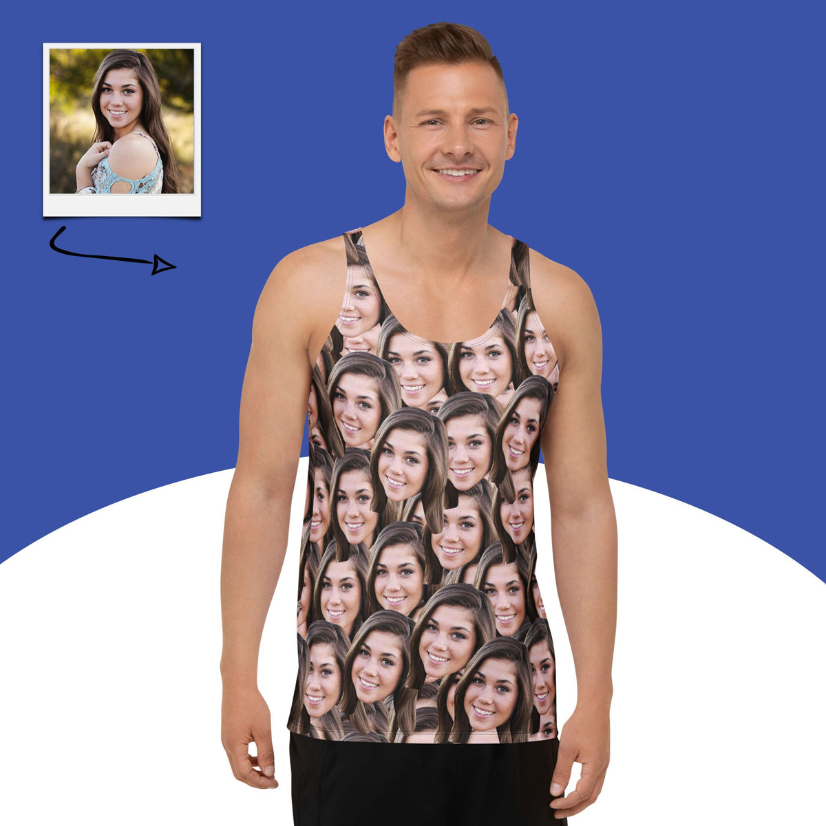 Custom Faces Tank Top Main image