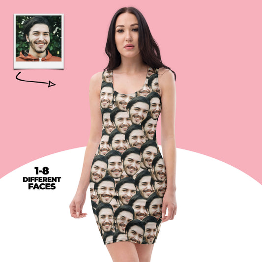 Custom Faces Bodycon Dress