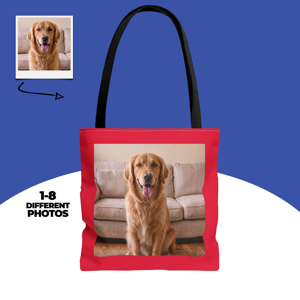 Custom Dog Photo Tote Bag