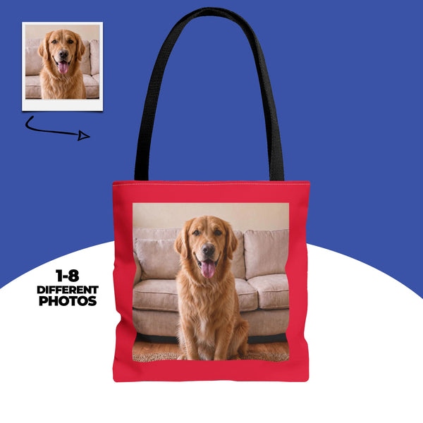 Custom Dog Photo Tote Bag