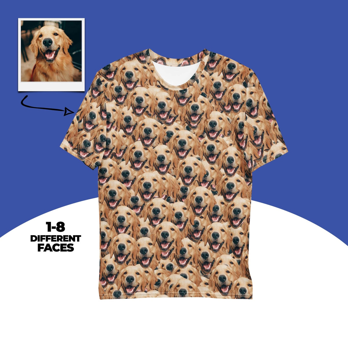 Crazy Dog Faces T-shirt Main image