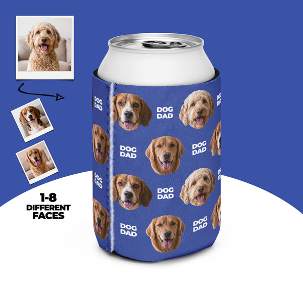 Custom Dog Dad Can Cooler