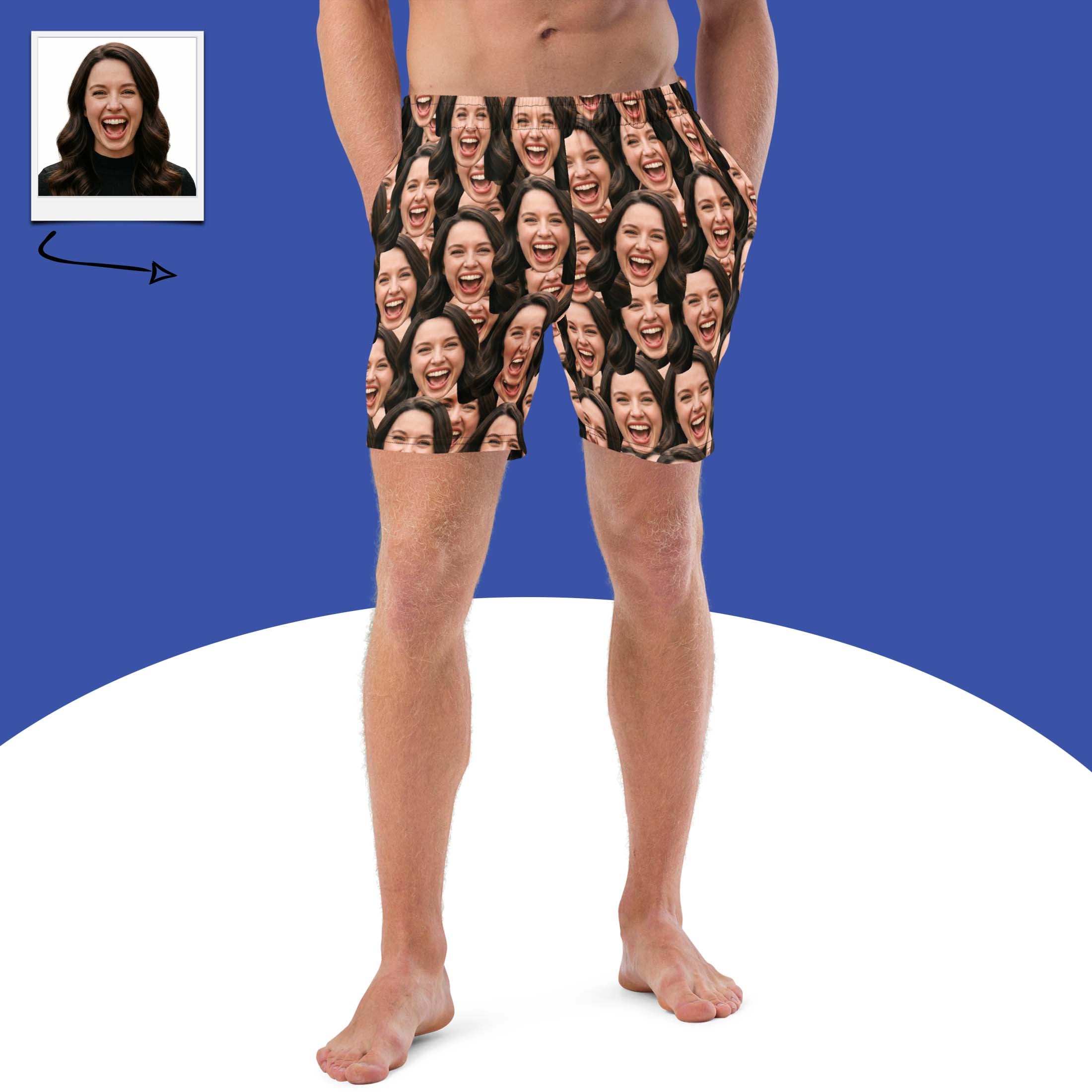 Custom Faces Swim Trunks Main image
