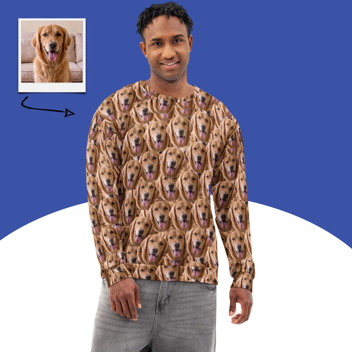 Custom Dog Faces Sweatshirt Main image