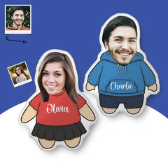 Custom Couple Photo Shaped Pillow