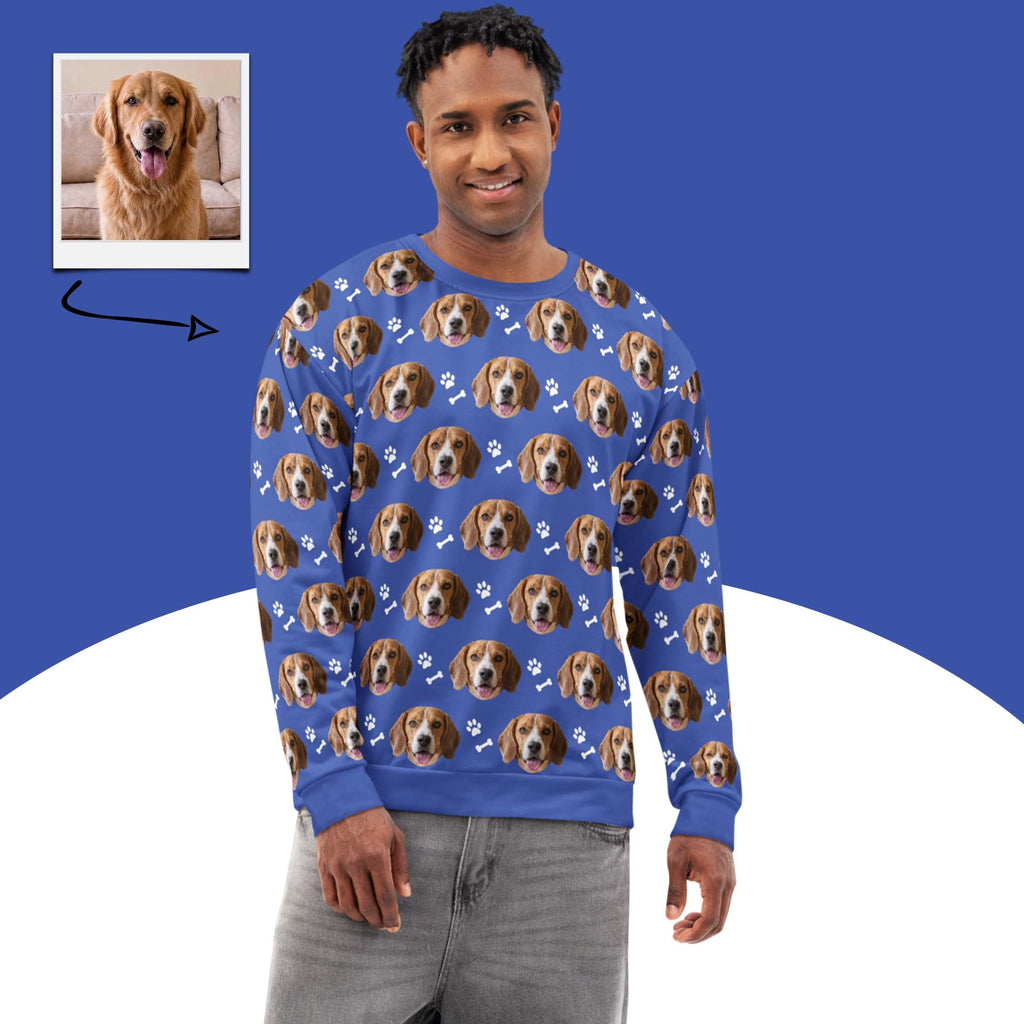 Custom Dog Face Sweatshirt