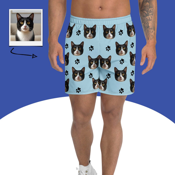 Custom Cat Face Shorts With Paws
