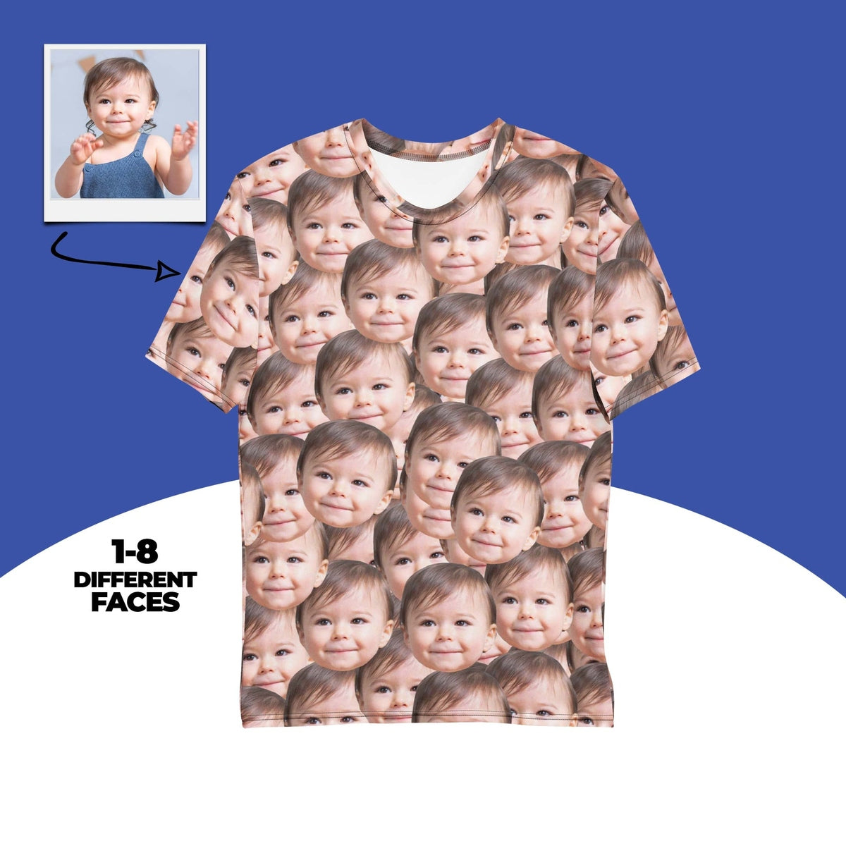 Custom Baby Face T-shirt For Parents Main image