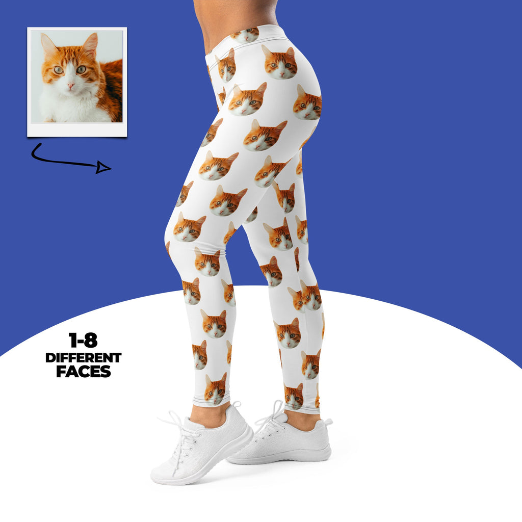 Custom Cat Face Leggings