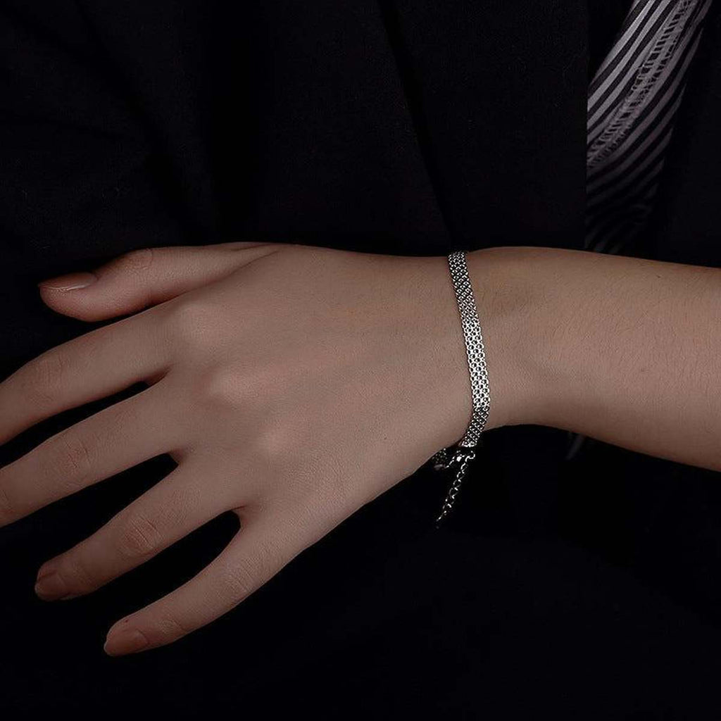 Multi-layer Lace Woven Round Beads Chain Bracelet