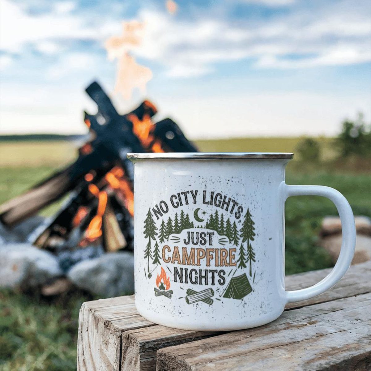 No City Light Enamel Camping Mug Secondary image