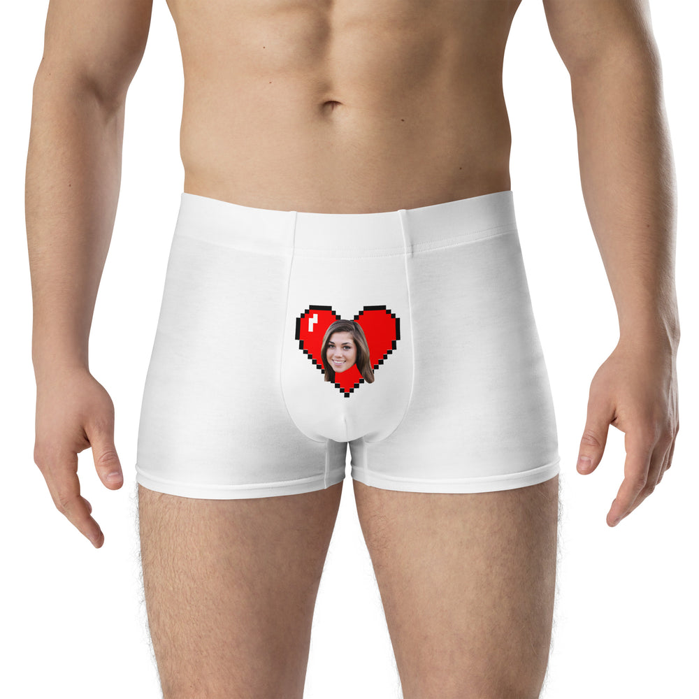 Personalize Face Heart Boxers