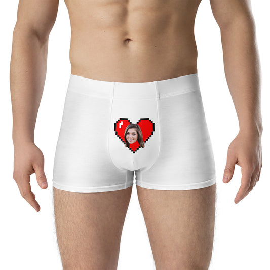 Personalize Face Heart Boxers