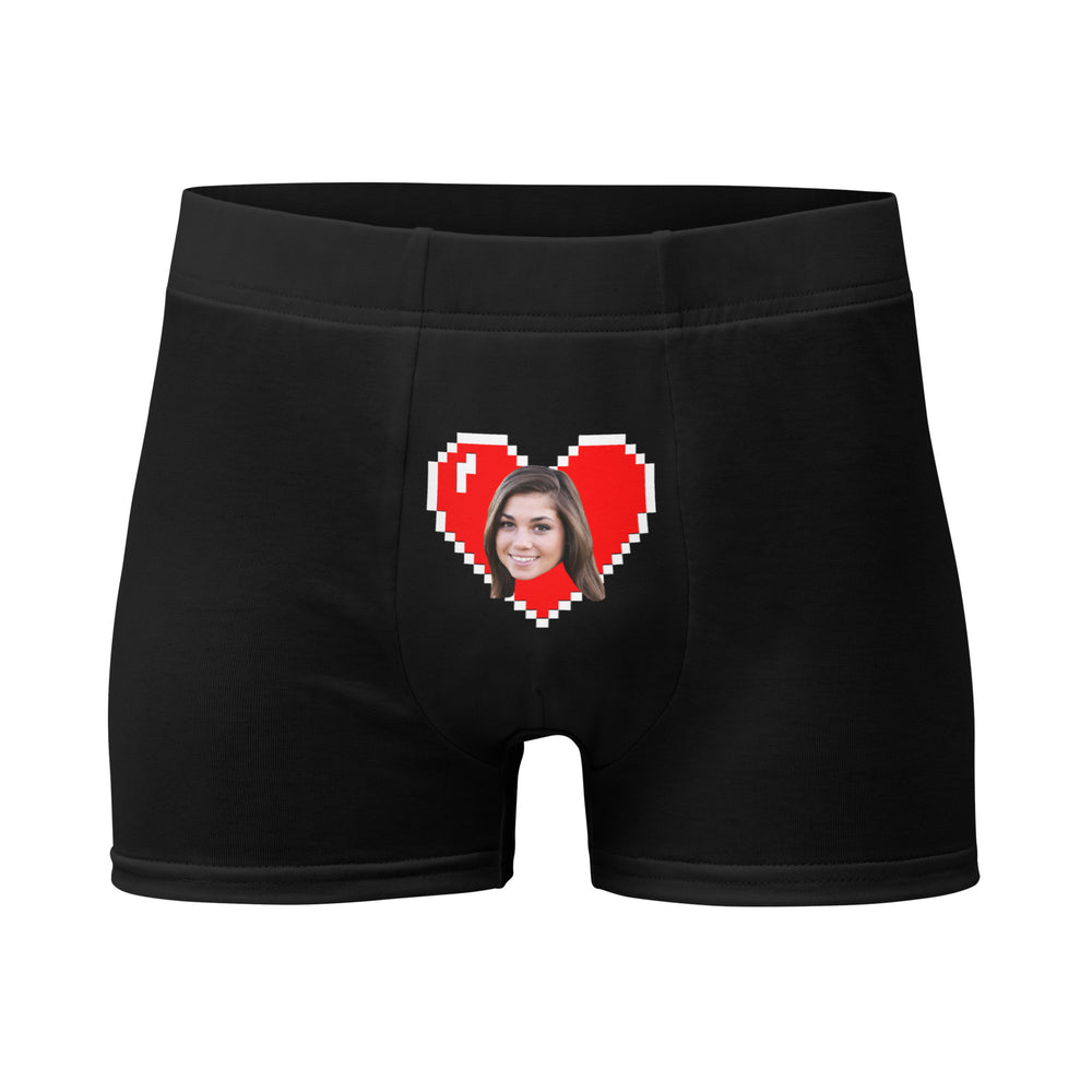Personalize Face Heart Boxers