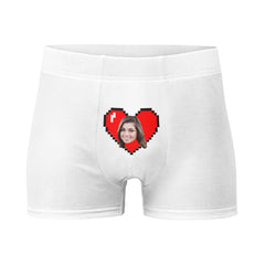 Personalize Face Heart Boxers