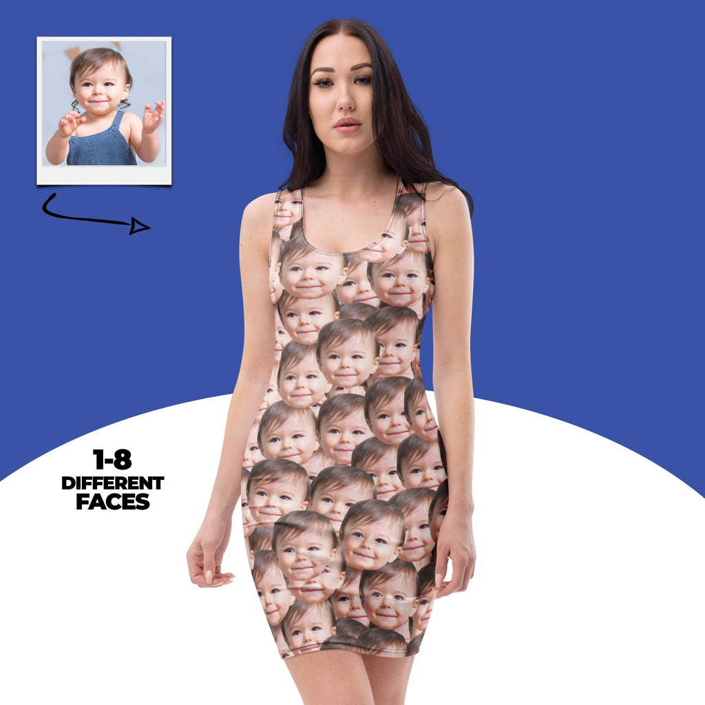 Personalized Baby Faces Dress Gift for Mom