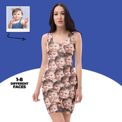 Personalized Baby Faces Dress Gift for Mom