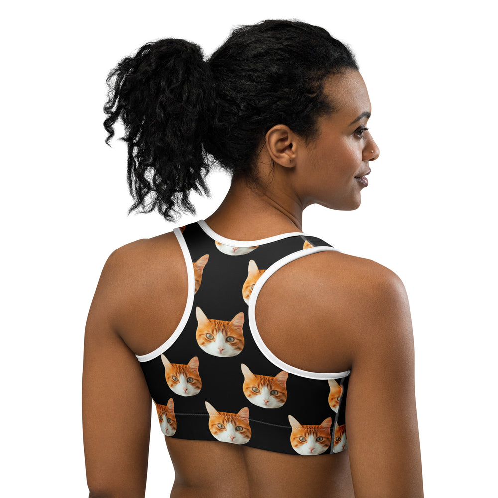 Personalized Cat Face Bra