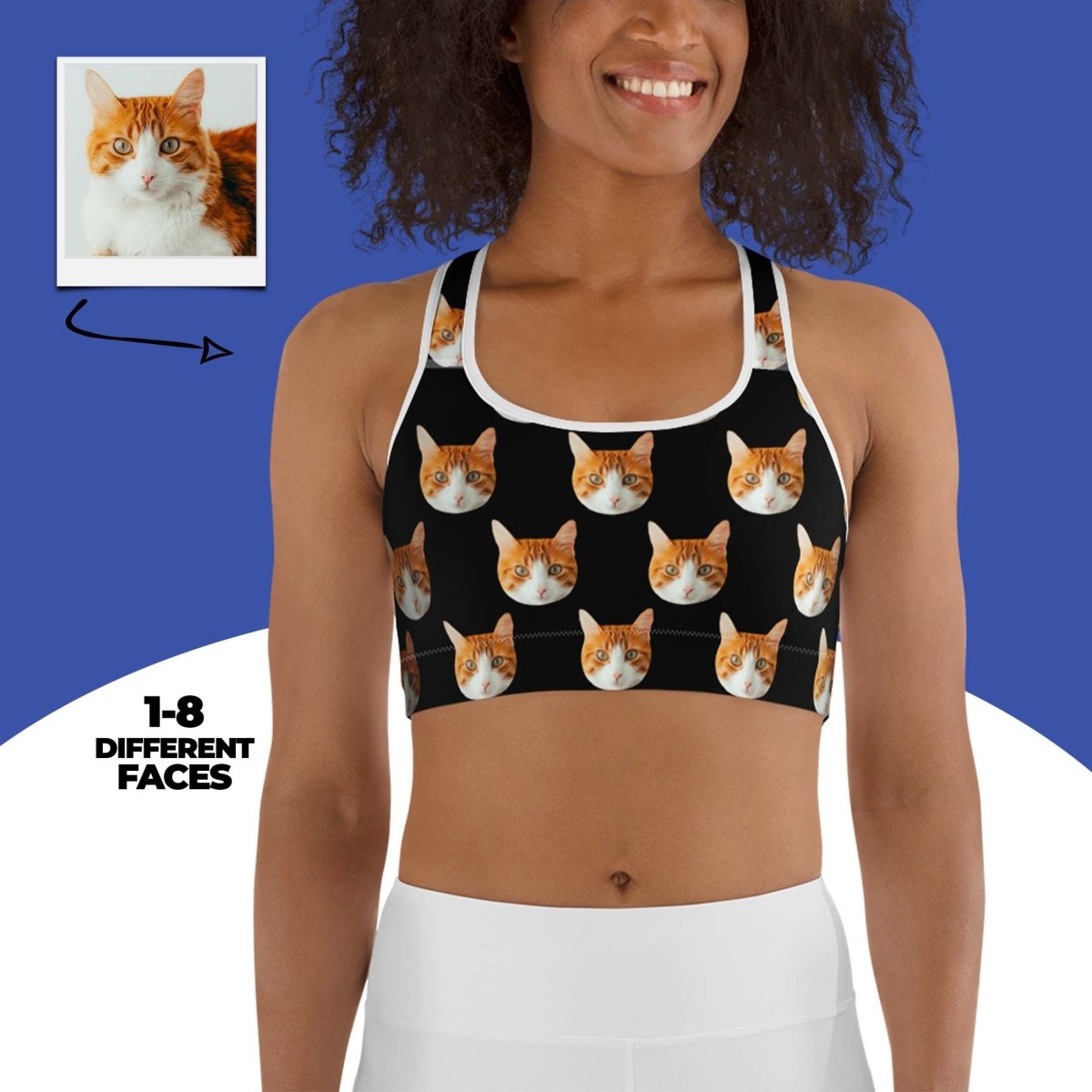Personalized Cat Face Bra Main image