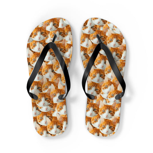 Personalized Cat Faces Flip Flops