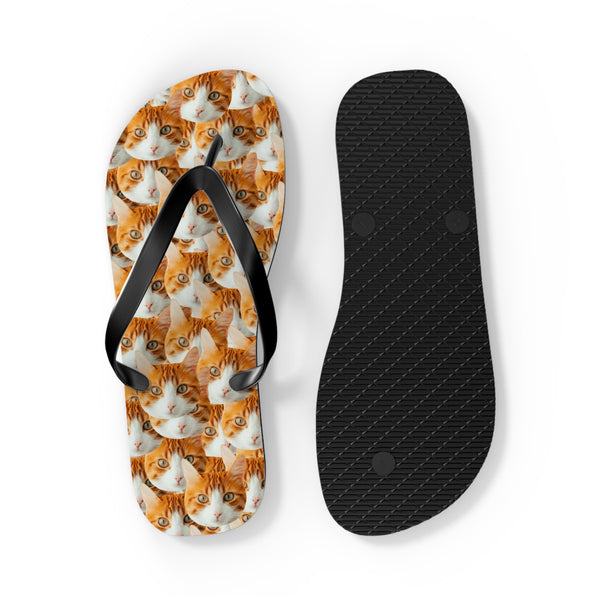 Personalized Cat Faces Flip Flops