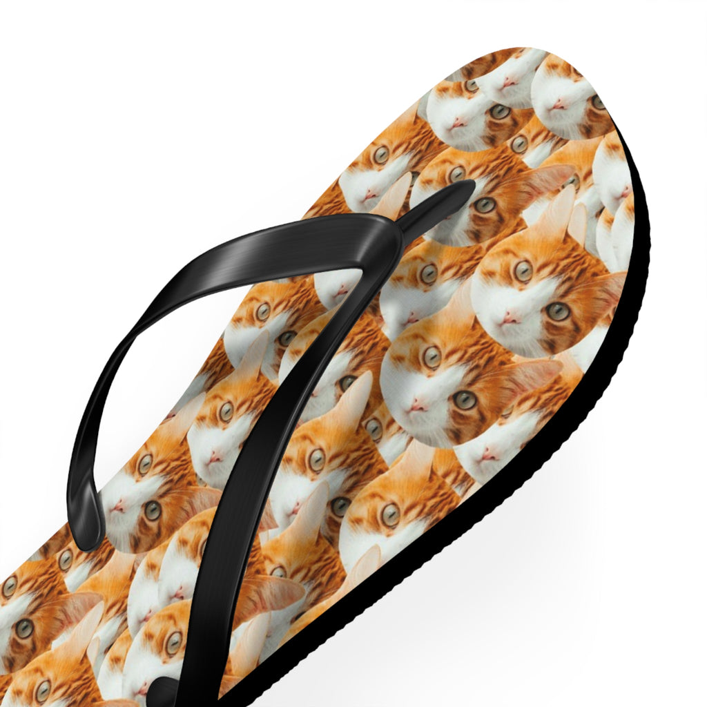 Personalized Cat Faces Flip Flops