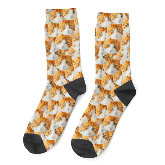 Personalized Cat Faces Socks