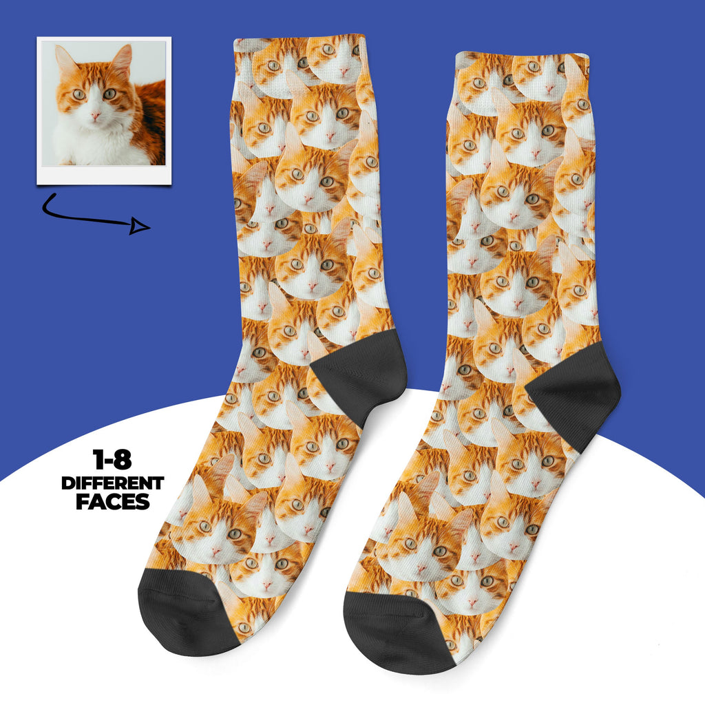 Personalized Cat Faces Socks