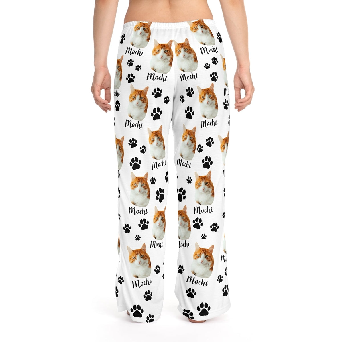 Personalized Cat Photo Pajamas With Name Secondary image