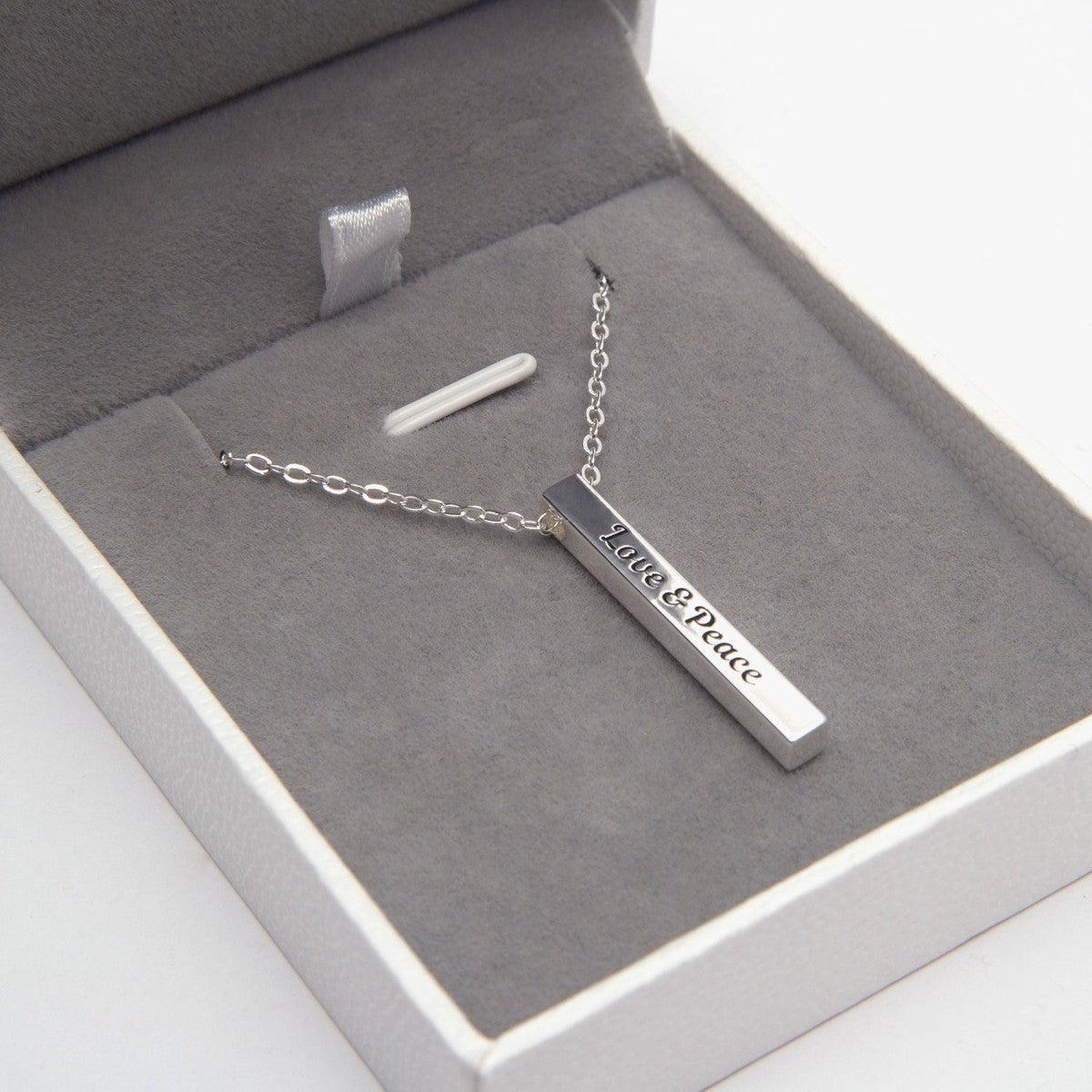 Personalized Classic Rectangle Pendant Secondary image