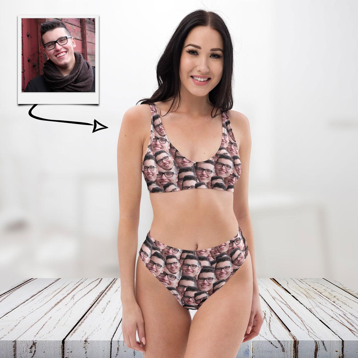 Personalized Crazy Faces Bikini