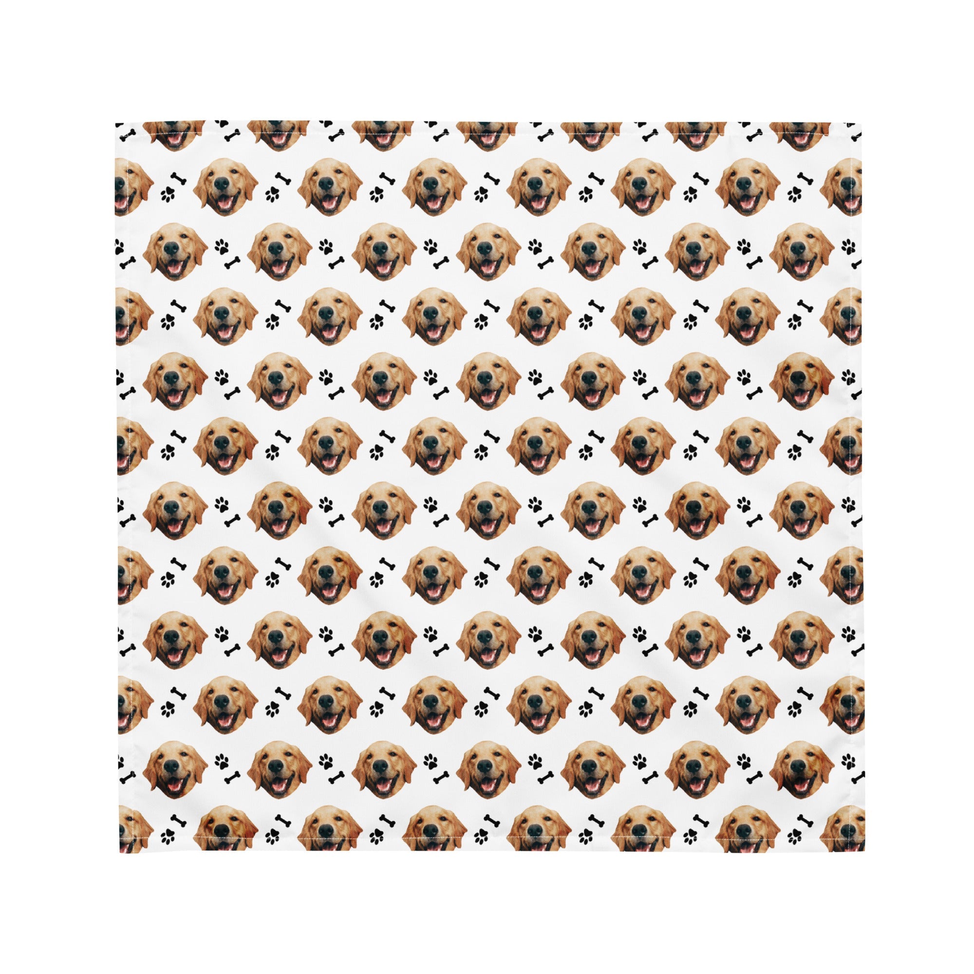 Personalized Dog Face Bandana