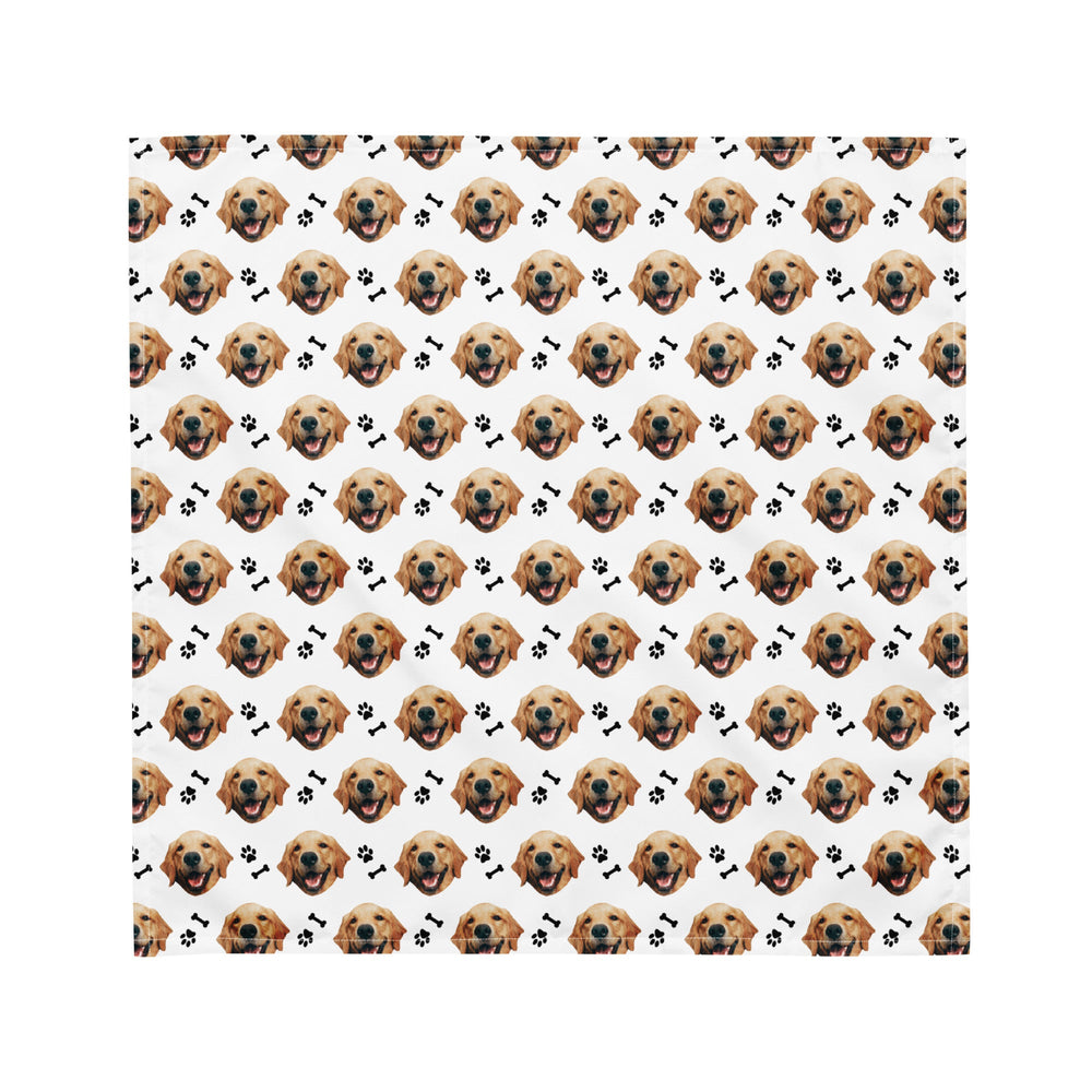 Personalized Dog Face Bandana