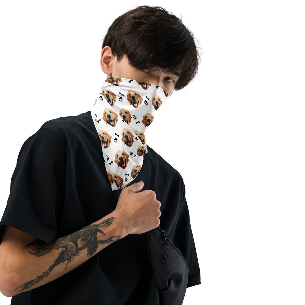 Personalized Dog Face Bandana