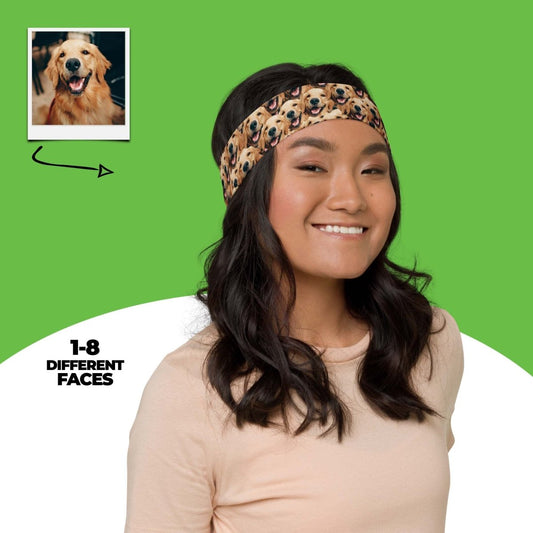 Personalized Dog Face Headband