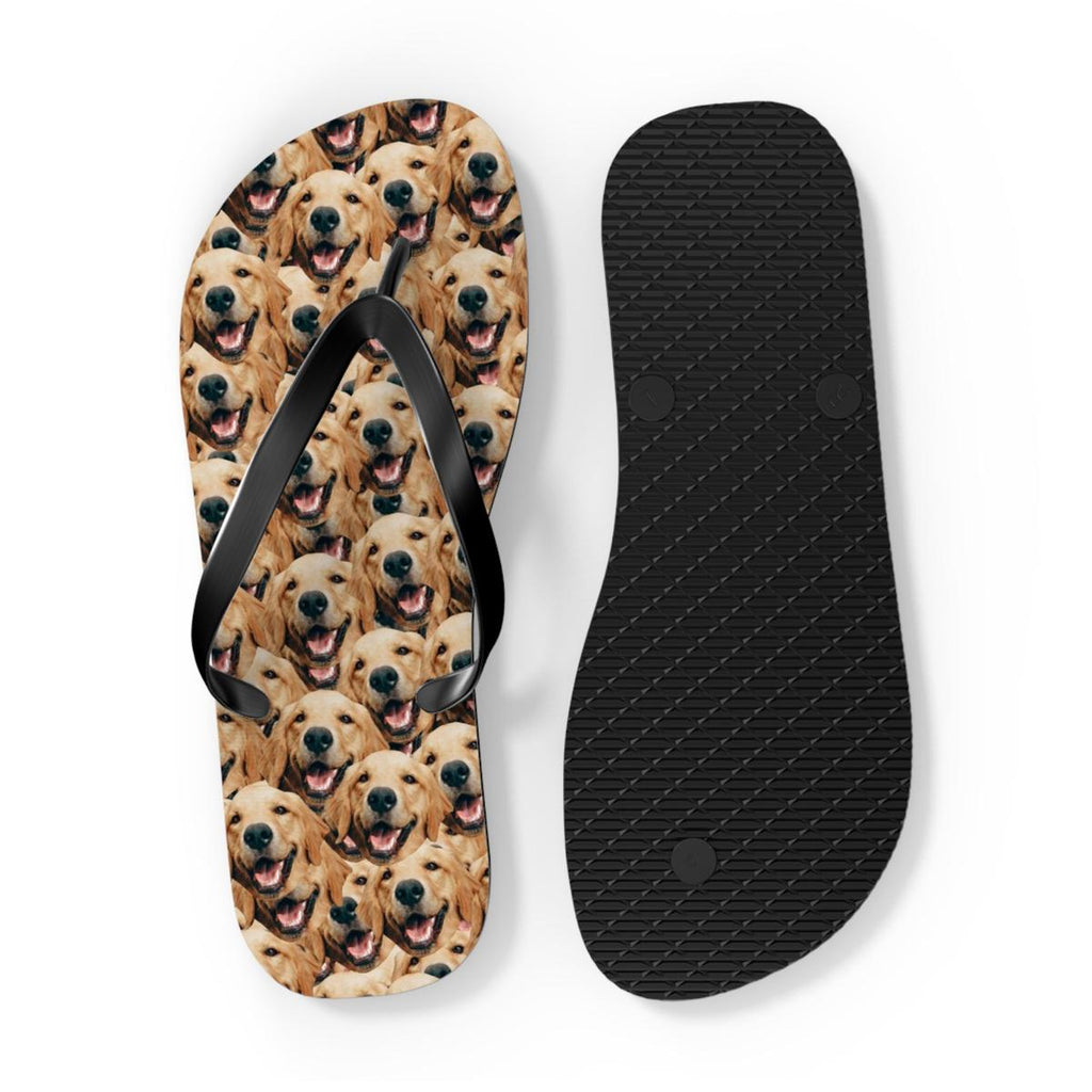 Personalized Dog Faces Flip Flops