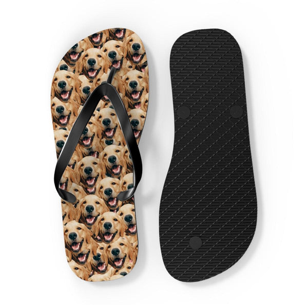Personalized Dog Faces Flip Flops