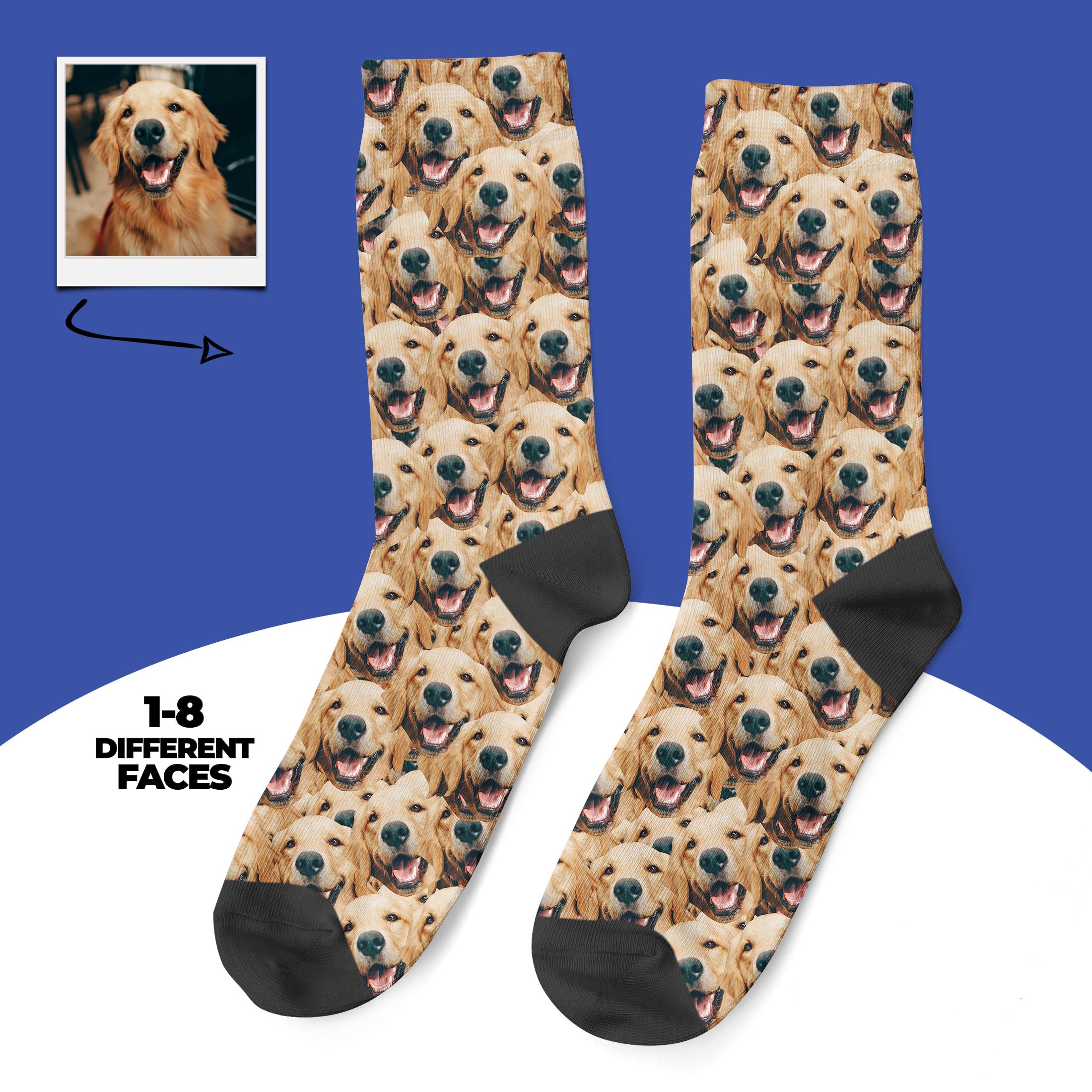 Personalized Dog Faces Socks
